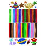 Artlantis Şönil Renkli 30 Cm 50 li Metalik Şönil 50 li 1 Paket 30 Cm Renkli Tüylü Tel 100 lü 1 Paket Okul Önce