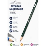 Artlantis Şövalye Kurşun Kalem 1 Adet Faber Castell Yuvarlak Gövdeli Siyah Kurşun Kalem Yumuşak Yazım Kolay Tutuş Kaliteli - Çok Renkli - Standart