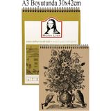 Artlantis Spralli Eskiz Defteri Kraft A3 1 Adet Telli Kraft Eskiz Defteri 120 gr 50 Yaprak Karakalem Defteri Südor Monalisa 30X42 cm - Standart - 29,7x42cm