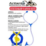 Artlantis Steteskop Yapım Seti 1 Paket Basit Steteskop Modeli Steleskop Deney Seti Proje Tasarım Eğitici Okul Seti - Çok Renkli - Standart