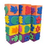 Artlantis Sünger Baskı Eva Küp 5x5 Cm 12 Adet 1 Paket Artlantis Küp Eva Baskı 1 Paket