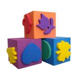 Artlantis Sünger Baskı Eva Küp 5x5 Cm 3 Adet 1 Paket Artlantis Küp Eva Baskı 1 Paket