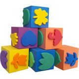 Artlantis Sünger Baskı Eva Küp 5x5 Cm 6 Adet 1 Paket Artlantis Küp Eva Baskı 1 Paket