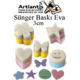 Artlantis Sünger Baskı Seti 5 Li 1 Paket Sünger Baskı Eva Şekilli Sünger Boya Damga Okul Öncesi Kreş Anasınıfı Etkinlik - Standart - Renkli