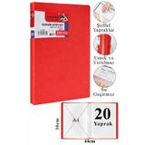 Artlantis Sunum Dosyası 20 li 1 Paket Poşet Dosyalı Katalog Dosyası 20 Poşetli Kendinden Dosya Plastik Kapaklı
