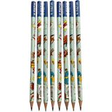 Artlantis Süper Kahramanlar Erkek Yuvarlak Kurşun Kalem 8 Adet 1 Paket Fatih Kurşun Kalem Hb Siyah Kurşun Kalem Süper Kahramanlar Desenli Hb Kalem - Çok Renkli - Standart