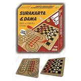Artlantis Surakarta Dama Zeka Ve Strateji Oyunu 1 Paket Surakarta Ve Dama Oyunu Ahşap Çift Yönlü Kutu Oyunu Renksiz
