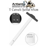 Artlantis T Cetveli Şeffaf 65 cm 1 Adet Plastik Mika T Cetveli Çizim Cetveli Mimarlık Mühendislik Öğrenci Tasa