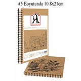 Artlantis Telli Eskiz Defteri A5 Spiralli 50 Yaprak 1 Adet 120 Gr 148x210 Mm Karakalem Sketch Yandan Açılmalı Ezkiz Defteri Grafit Çok Renkli