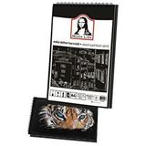 Artlantis Telli Eskiz Defteri Siyah A4 1 Adet Spiralli Siyah Eskiz Defteri 150 Gr 40 Yaprak Grafit Yağlı Pastel Jel Mürekkep Kalem Çok Renkli