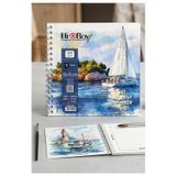 Artlantis Telli Suluboya Eskiz Defteri 15x15 cm 1 Adet Herboy 300 gr Sulu Boya Eskiz Defteri Karakalem Çizim 12 Sayfa Dokulu Kağıt