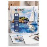 Artlantis Telli Suluboya Eskiz Defteri 20x20 cm 1 Adet Herboy 300 gr Sulu Boya Eskiz Defteri Karakalem Çizim 12 Sayfa Dokulu Kağıt