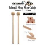 Artlantis Tokmaklı Ahşap Ritim Çubuğu 2 Adet 1 Çift Okul Öncesi Eğitici Anaokulu Ritim Tokmağı Çubukları Çocuk