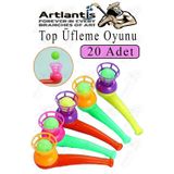 Artlantis Top Üfleme Oyunu 20 Adet Saksafon Üfleme Nefes Oyuncağı Üfleme Düdüğü Oyuncak Karne Sınıf Çocuk Hediye