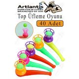 Artlantis Top Üfleme Oyunu 40 Adet Saksafon Üfleme Nefes Oyuncağı Üfleme Düdüğü Oyuncak Karne Sınıf Çocuk Hediye