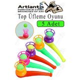 Artlantis Top Üfleme Oyunu 5 Adet Saksafon Üfleme Nefes Oyuncağı Üfleme Düdüğü Oyuncak Karne Sınıf Çocuk Hediye