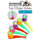 Artlantis Top Üfleme Oyunu 50 Adet Saksafon Üfleme Nefes Oyuncağı Üfleme Düdüğü Oyuncak Karne Sınıf Çocuk Hediye