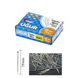 Artlantis Toplu İğne 20 gr 28 mm 1 Paket Yaklaşık 150 Adet Nikel Kaplı Toplu İğne Düğün Nişan Takı İğnesi Okul Ofis Büro