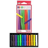 Artlantis Toz Pastel Boya 12 Renk 1 Paket Toz Soft Pastel Bıya 12 Li Yumuşak Pastel Canlı Renkler Gölgeleme İçin Pastel Çok Renkli