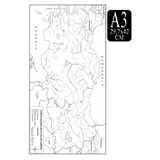 Artlantis Türkiye Akarsular ve Göller Haritası A3 10 Adet 29.7x42 cm Türkiye Akarsu ve Göl Dilsiz Harita Fotok
