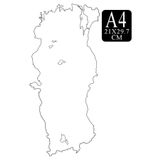 Artlantis Türkiye Dilsiz Haritası A4 10 Adet 21x29.7cm Türkiye Dilsiz Harita Fotokopi Proje Ödev Doldurulabili