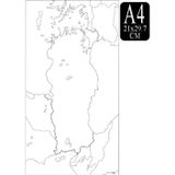Artlantis Türkiye Dilsiz Haritası ve Komşuları A4 10 Adet 21x29.7cm Türkiye Dilsiz Harita Fotokopi Proje Ödev Doldurulabilir Okul