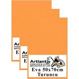 Artlantis Turuncu Eva 50X70 cm 3 Adet Eva Süngeri Okul Kreş Anasınıfı Elişi Etkinlikleri - Standart - 50x70cm