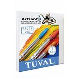 Artlantis Tuval 25x25 Cm Astarlı Kare Tuval 1 Adet Resim Küçük Tuvali 25*25 Cm Tual Akrilik Boya Yağlı Boya İçin İdeal
