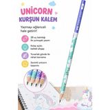 Artlantis Unicorn Kurşun Kalem 1 Adet Faber Castell Yuvarlak Gövdeli Siyah Kurşun Kalem Yumuşak Yazım Kolay Tutuş Kaliteli - Çok Renkli - Standart