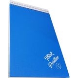 Artlantis Üstten Spralli Sert Kapak Bloknot 100 Yaprak Çizgili Defter 17X24 cm Mavi Renk 1 Adet Think Positive