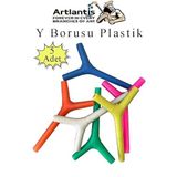 Artlantis Y Borusu 5 Adet Y Boru Deney Ve Iş Eğitimi Malzemesi Steleskop Ve Solunum Deneyi Için Y Borusu Okul Deney