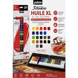 Artlantis Yağlı Boya 18 Renk 12 ml 1 Paket Pepeo Yağlı Boya Seti 18 Li Ahşap Tuval Taş Ağaç Boyamalar Için Idea Boyama Seti - Çok Renkli