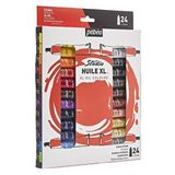 Artlantis Yağlı Boya 24 Renk 12 ml 1 Paket Pepeo Yağlı Boya Seti 24 Lü Ahşap Tuval Taş Ağaç Boyamalar Için Idea Boyama Seti - Çok Renkli