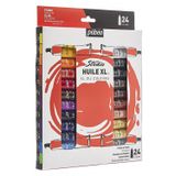 Artlantis Yağlı Boya 24 Renk 12 ml 1 Paket Pepeo Yağlı Boya Seti 24 lü Ahşap Tuval Taş Ağaç Boyamalar İçin İdea Boyama Seti