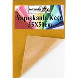 Artlantis Yapışkanlı Keçe 35X50 cm 1 Adet 2.0 mm Kendinden Yapışkanlı Renkli Hobi Keçesi Elişi Keçe Kumaşı Anasınıfı Kreş Etkinlik - Turuncu