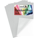 Artlantis Yapışkanlı Keçe A4 20X30 cm 5 Li 1 Paket 2.0 mm Kendinden Yapışkanlı Renkli Hobi Keçesi Elişi Keçe Kumaşı Anasınıfı Kreş - Beyaz - 20X30cm