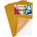 Artlantis Yapışkanlı Keçe A4 20X30 cm 5 Li 1 Paket 2.0 mm Kendinden Yapışkanlı Renkli Hobi Keçesi Elişi Keçe Kumaşı Anasınıfı Kreş - Turuncu - 20X30cm