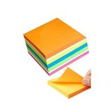 Artlantis Yapışkanlı Not Kağıdı 6 Renk 450 Sayfa 1 Paket Envai Küp Blok Yapışkanlı Postit 75x75 mm Renkli