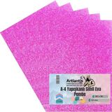 Artlantis Yapışkanlı Simli Eva Pembe A4 20x30 5 Adet 1 Paket Hobi Okul Öncesi Kreş Anasınıfı Eva Yapışkanlı Simli 20*30