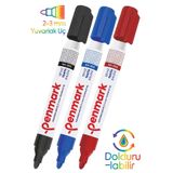 Artlantis Yazı Tahta Kalemi 3 Renk Doldurulabilir Tahta Kalemi Okul Sınıf Öğretmen Beyaz Yazı Tahtası Kalemi C