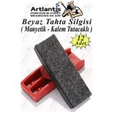 Artlantis Yazı Tahta Silgisi Plastik Mıknatıslı 12 Adet Beyaz Yazı Tahtası Silgisi Manyetik Kaliteli Keçe Uçlu Silgi Okul Sınıf