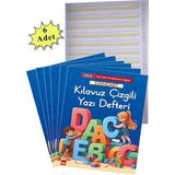 Artlantis Yeni Müfradat Güzel Yazı Defteri A4 19X27 cm 24 Yaprak 6 Adet Standart Kılavuz Çizgili Yazı Defteri Satır Aralıklarına Uygun - Renkli
