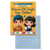 Artlantis Yeni Müfradat Güzel Yazı Defteri Orta Boy 16.5x24 24 Yaprak 1 Adet Standart Kılavuz Dik Çizgili Yaz