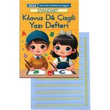 Artlantis Yeni Müfradat Güzel Yazı Defteri Orta Boy 16.5X24 24 Yaprak 1 Adet Standart Kılavuz Dik Çizgili Yazı Defteri Satır Aralıklarına Uygun