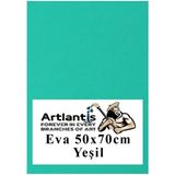 Artlantis Yeşil Eva 50X70 cm 1 Adet Eva Süngeri Okul Kreş Anasınıfı Elişi Etkinlikleri - Standart - 50x70cm