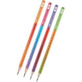 Artlantis Yuvarlak Kurşun Kalem Smoothıe 4 Adet 1 Paket Faber Kurşun Kalem 2b Siyah Kurşun Kalem Smoothıe Desenli 2b Kalem - Çok Renkli - Standart