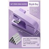 Artlantis Zımba Makinesi 24/6 1 Adet Fixpoint P-4550 Pastel Renkler Büyük Zımba Makinası Ve Teli 20 25 Sayfa Dereceli Ofis Büro