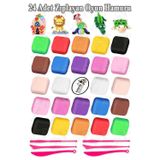 Artlantis Zıplayan Oyun Hamuru 24 Lü 1 Paket Hava İle Kuruyan Modelleme Kili Yumuşak Köpük Kil Esnek Clay