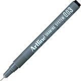 Artline 0.03 mm Siyah Çizim Kalemi İnce Uç Ergonomik Tasarım Uzun Süreli Kullanım için