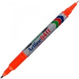 Artline 041T Twin Marker Çift Uçlu Permanent 0,4-1,0 mm Turuncu Markör Kalem